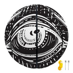 Black And White Eye of Providence Print Basketball
