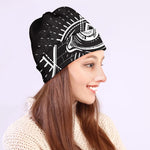 Black And White Eye of Providence Print Beanie
