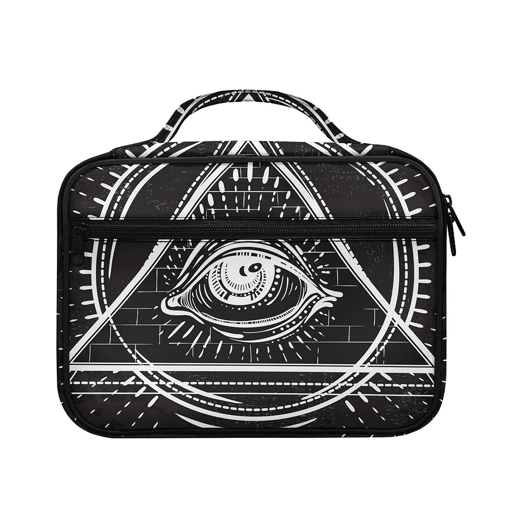 Black And White Eye of Providence Print Briefcase Bible Bag