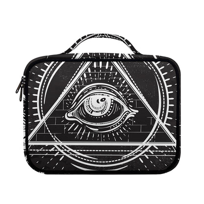 Black And White Eye of Providence Print Briefcase Bible Bag