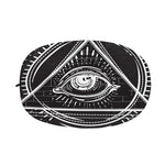 Black And White Eye of Providence Print Car Side Mirror Covers