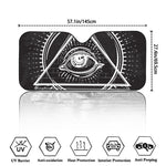 Black And White Eye of Providence Print Car Windshield Sun Shade