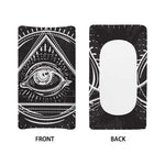 Black And White Eye of Providence Print Changing Pad Cover