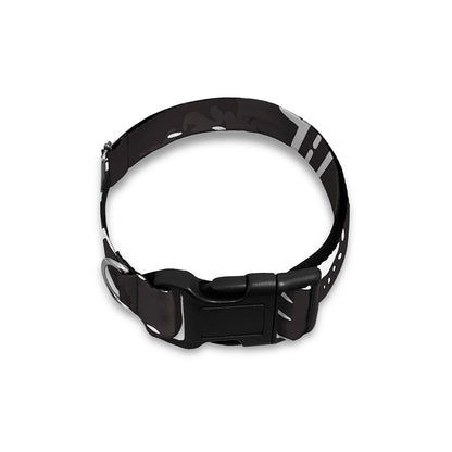 Black And White Eye of Providence Print Dog Collar