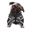 Black And White Eye of Providence Print Dog Zip Up Jacket