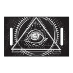 Black And White Eye of Providence Print Golf Cart Seat Cover