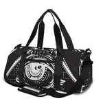 Black And White Eye of Providence Print Gym Bag
