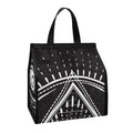 Black And White Eye of Providence Print Insulated Lunch Tote