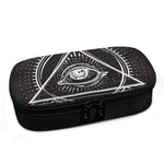 Black And White Eye of Providence Print Insulin Cooler Travel Case