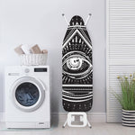 Black And White Eye of Providence Print Ironing Board Cover