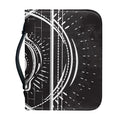 Black And White Eye of Providence Print Leather Bible Cover