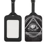 Black And White Eye of Providence Print Luggage Tag