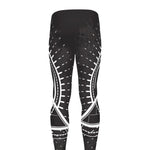 Black And White Eye of Providence Print Men's leggings