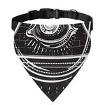 Black And White Eye of Providence Print Over The Collar Dog Bandana