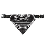 Black And White Eye of Providence Print Over The Collar Dog Bandana