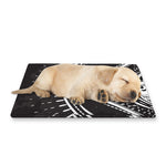 Black And White Eye of Providence Print Pet Cooling Mat Cover