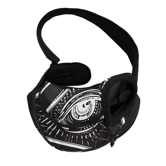 Black And White Eye of Providence Print Pet Sling Carrier