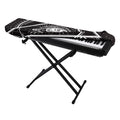 Black And White Eye of Providence Print Piano Keyboard Cover