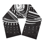 Black And White Eye of Providence Print Scarf