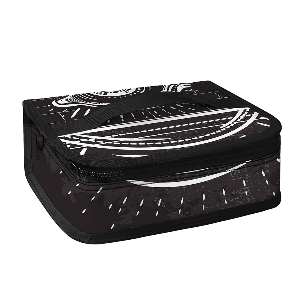 Black And White Eye of Providence Print Small Lunch Bag