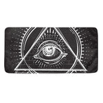 Black And White Eye of Providence Print Towel
