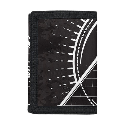 Black And White Eye of Providence Print Trifold Wallet