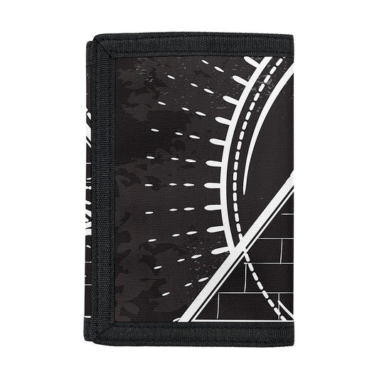 Black And White Eye of Providence Print Trifold Wallet