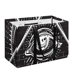 Black And White Eye of Providence Print Utility Tote Bag