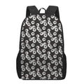 Black And White Eyeball Pattern Print 17 Inch Backpack