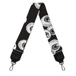 Black And White Eyeball Pattern Print Bag Strap