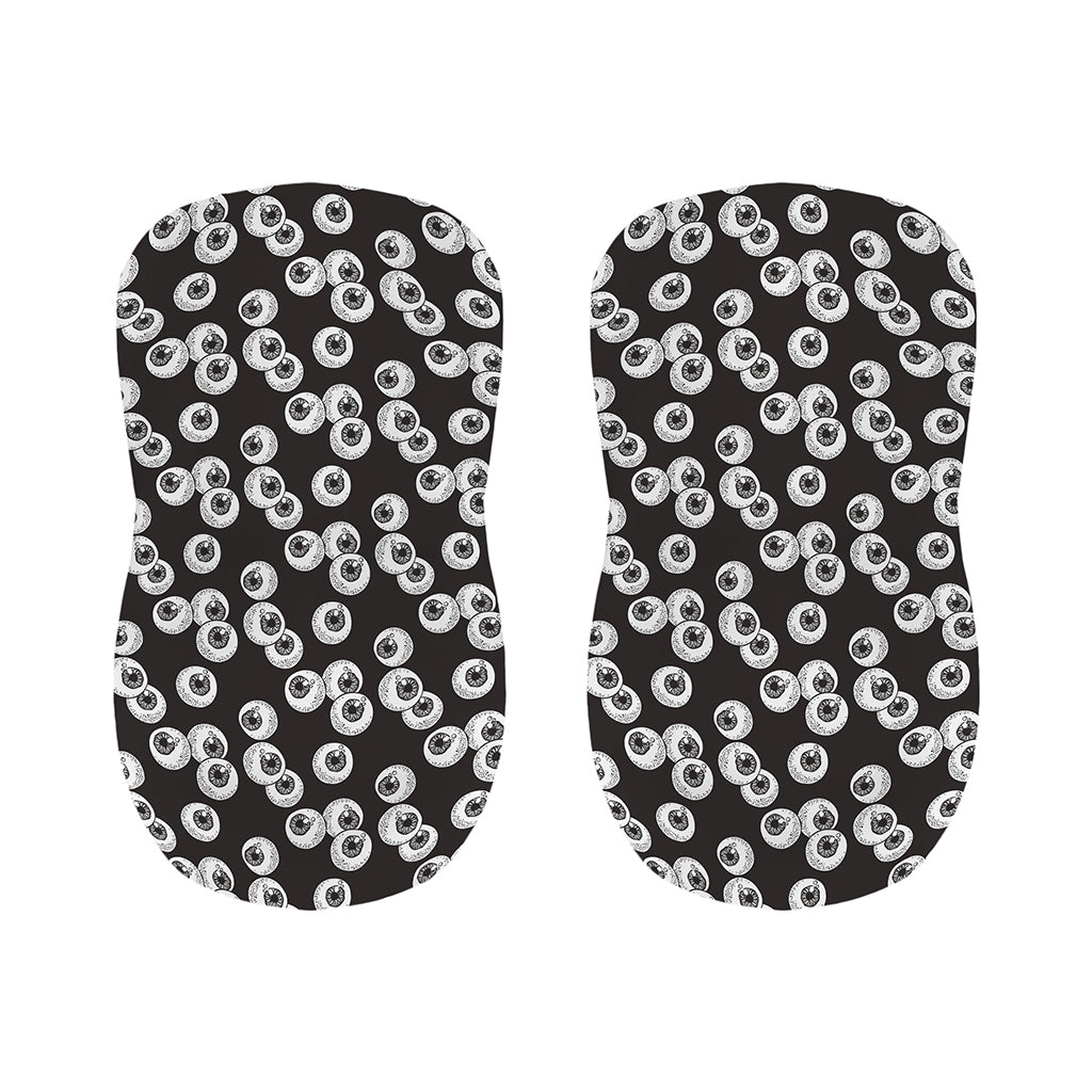 Black And White Eyeball Pattern Print Bar Stool Covers