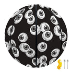 Black And White Eyeball Pattern Print Basketball