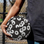 Black And White Eyeball Pattern Print Basketball