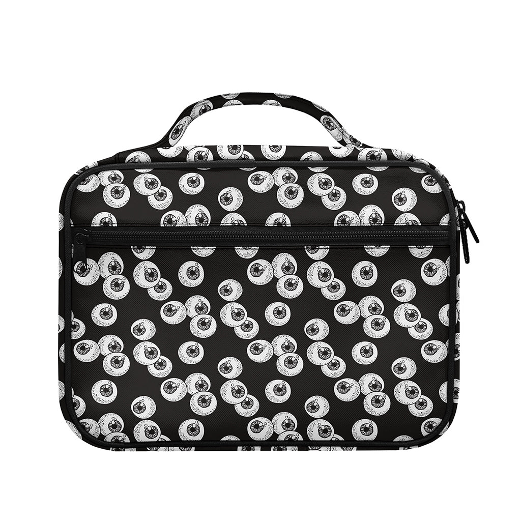 Black And White Eyeball Pattern Print Briefcase Bible Bag