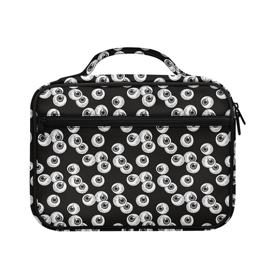 Black And White Eyeball Pattern Print Briefcase Bible Bag