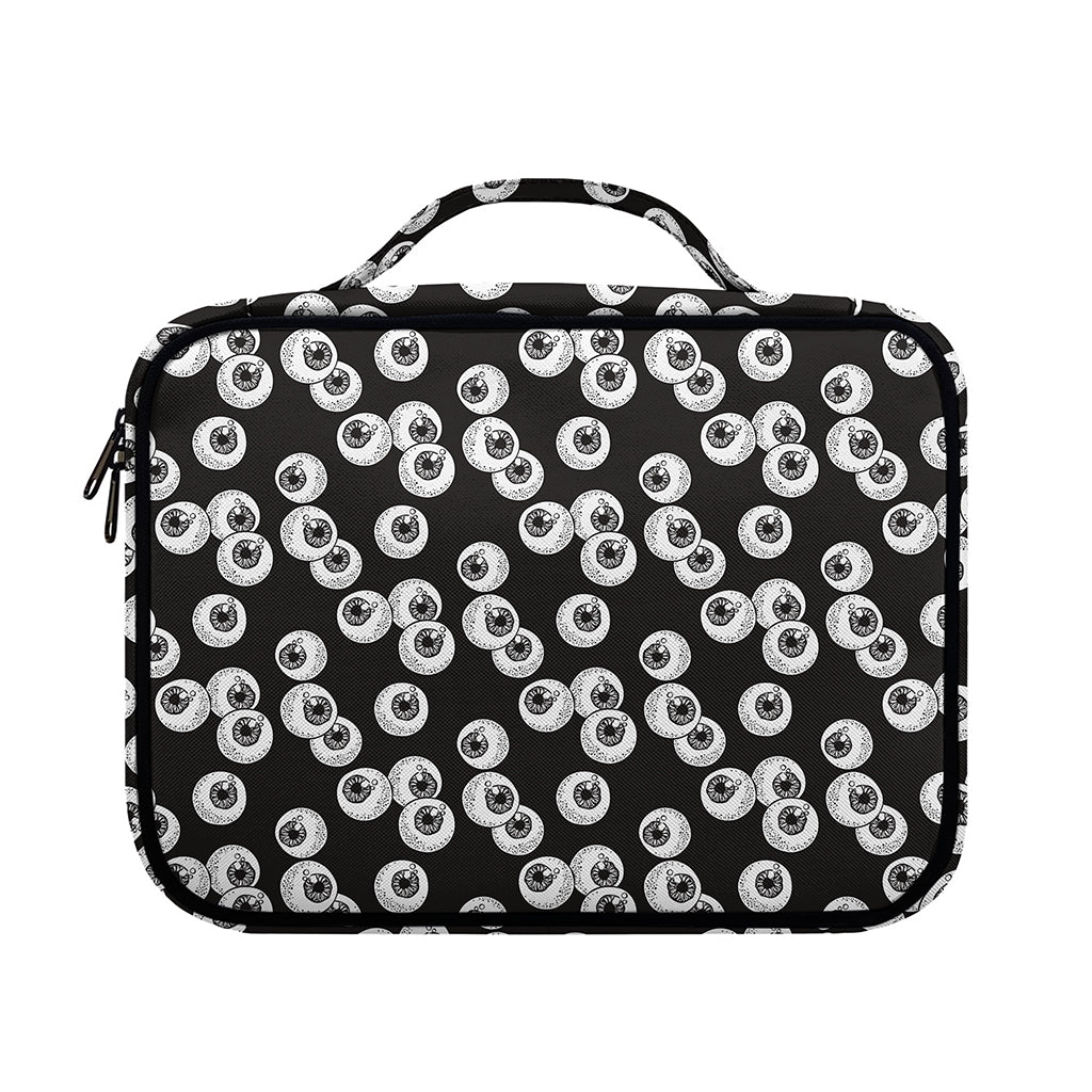 Black And White Eyeball Pattern Print Briefcase Bible Bag
