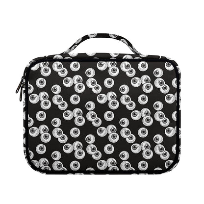 Black And White Eyeball Pattern Print Briefcase Bible Bag