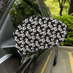 Black And White Eyeball Pattern Print Car Side Mirror Covers