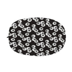 Black And White Eyeball Pattern Print Car Side Mirror Covers