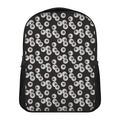 Black And White Eyeball Pattern Print Casual Backpack