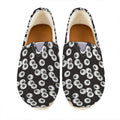 Black And White Eyeball Pattern Print Casual Shoes