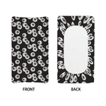 Black And White Eyeball Pattern Print Changing Pad Cover