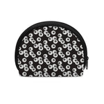 Black And White Eyeball Pattern Print Coin Purse