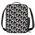 Black And White Eyeball Pattern Print Crossbody Lunch Bag