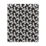 Black And White Eyeball Pattern Print Curtain