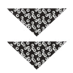 Black And White Eyeball Pattern Print Dog Bandana