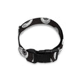 Black And White Eyeball Pattern Print Dog Collar
