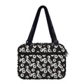 Black And White Eyeball Pattern Print Double Strap Bible Bag