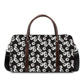 Black And White Eyeball Pattern Print Duffel Bag