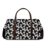 Black And White Eyeball Pattern Print Duffle Bag